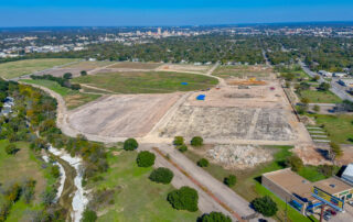 Drone shot of Floyd Casey